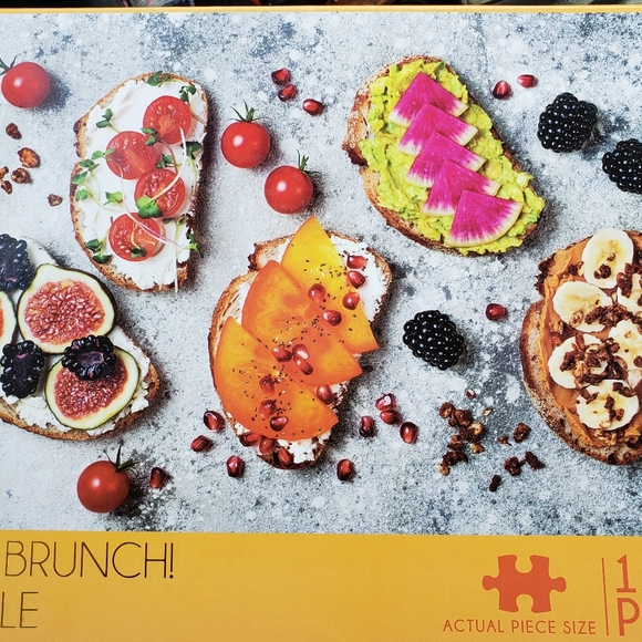rms international Other - 1000 piece Food Jigsaw Puzzle Let's Brunch!
